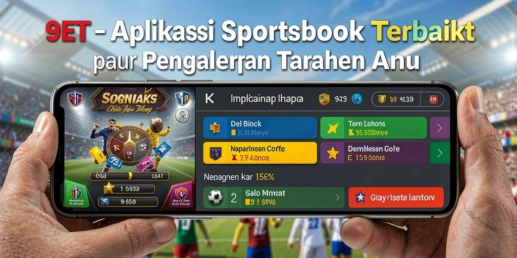 Tampilan utama 9ET dengan berbagai pilihan taruhan olahraga.
