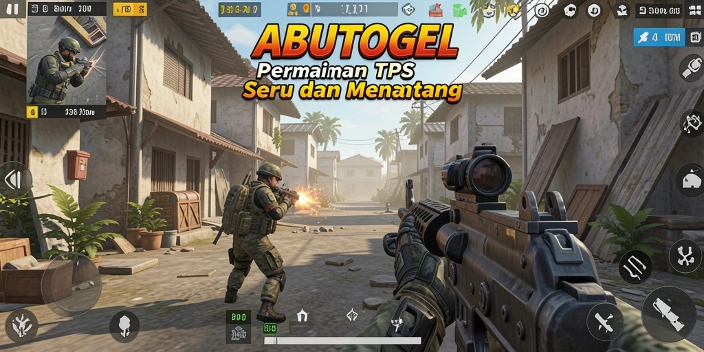 Tampilan seru gameplay ABUTOGEL dengan aksi menegangkan.