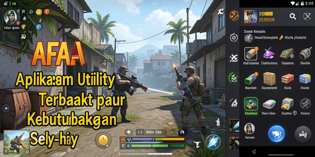 Tampilan utama AFAF dengan fitur-fitur alat bantu yang efisien.