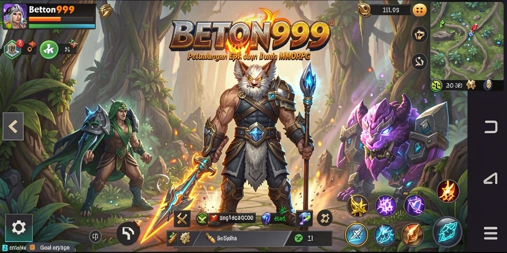 Tampilan menarik dari gameplay BETON999 yang memikat dan epik.
