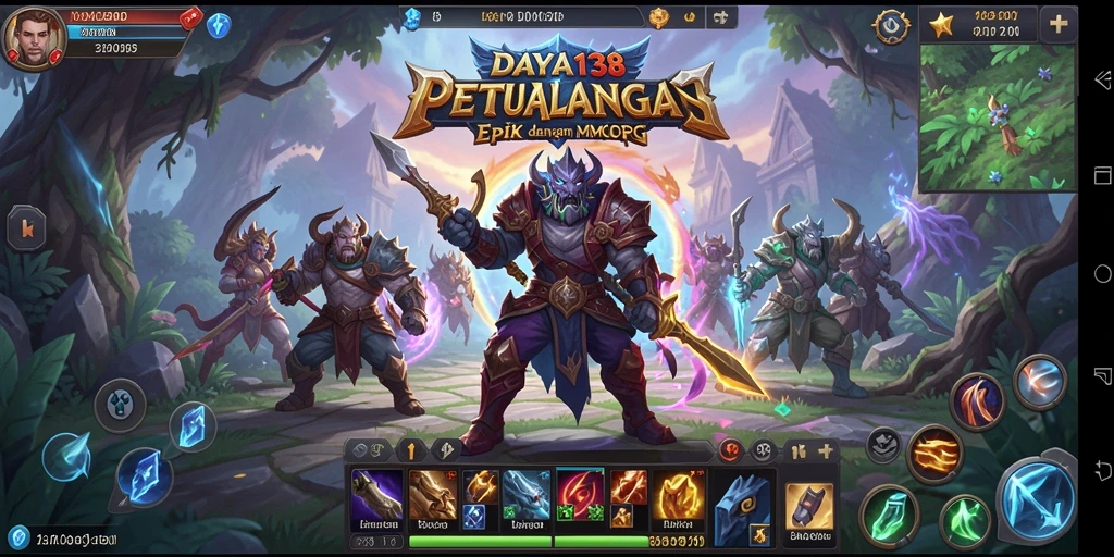 Tampilan gameplay DAYA138 dalam pertarungan seru MMORPG.