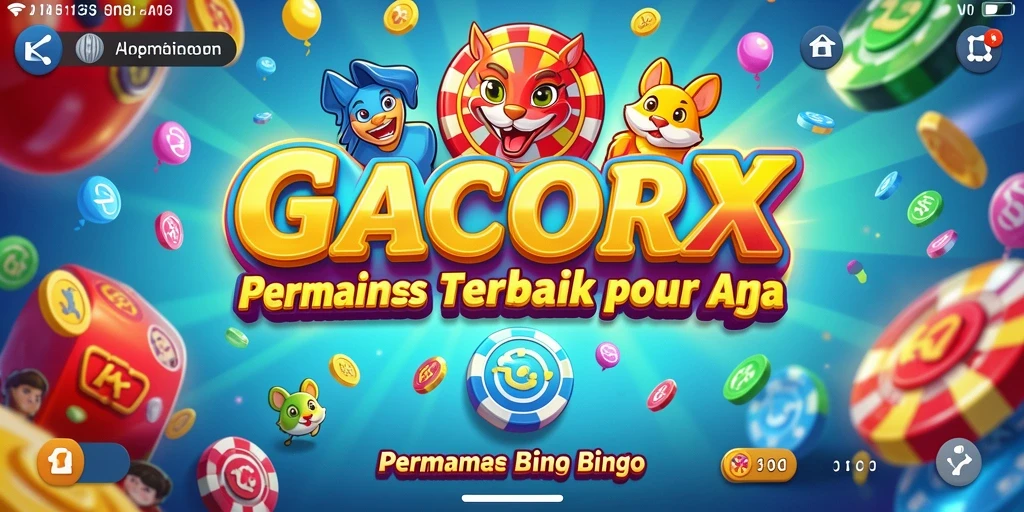 Tampilan utama gameplay Bingo GACORX yang menarik dan interaktif.