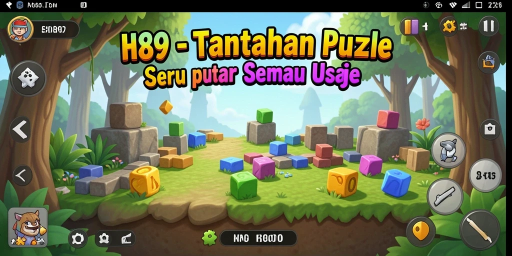Tampak layar permainan H89 dengan tantangan Puzzle yang menawan.