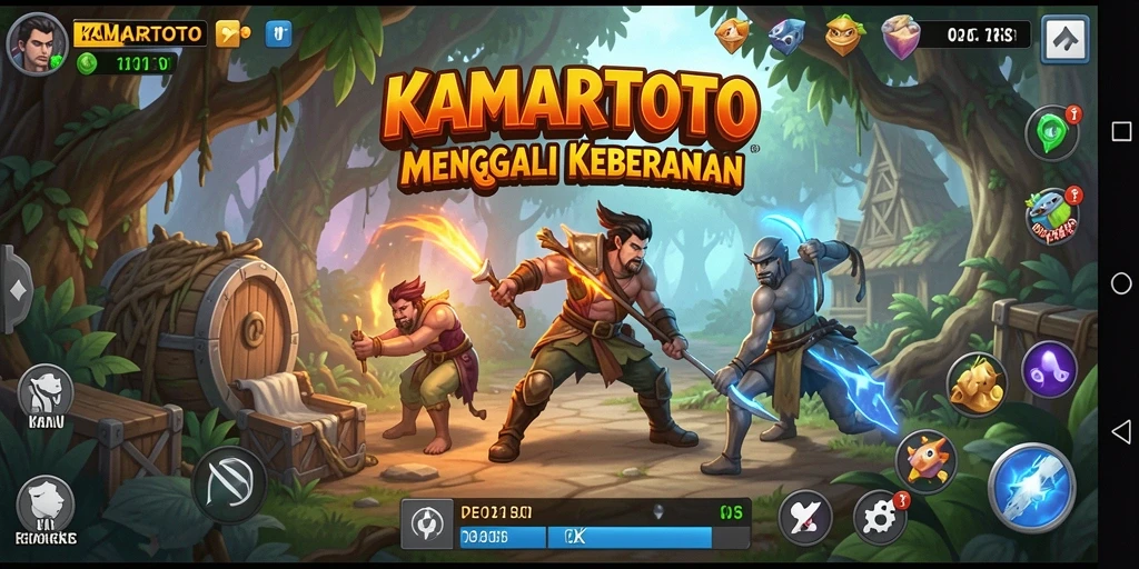 Tampilan gameplay seru di KAMARTOTO dengan petualangan menantang.
