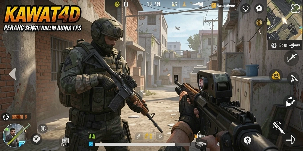 Tampilan gameplay KAWAT4D yang intens dan mendebarkan.