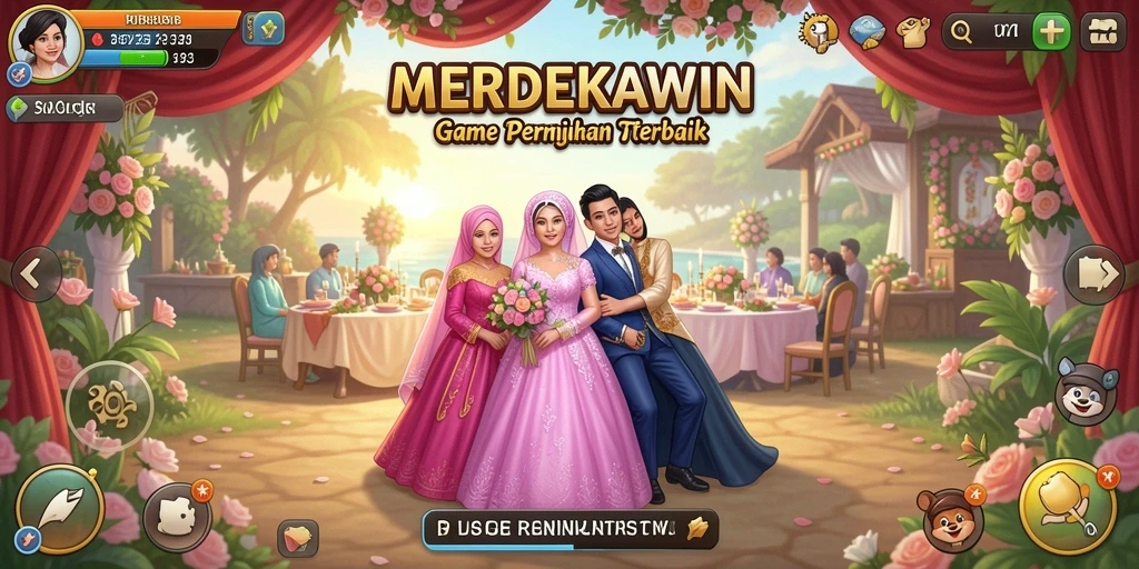 Tampilan gameplay <strong>MERDEKAWIN</strong> yang penuh warna dan interaktif.