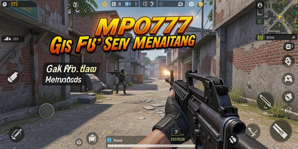 Tampilan seru dari gameplay FPS MPO777 dengan aksi tembak-menembak.