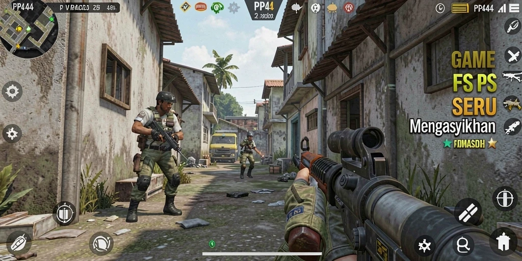 Tampilan menarik dari gameplay PP444 yang menggugah adrenalin.