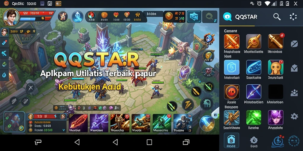 Tampilan antarmuka pengguna QQSTAR yang sederhana dan efisien.
