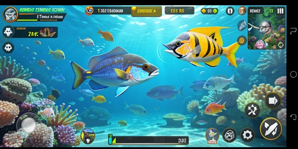 Tampilan gameplay seru Tembak Ikan di REMI62.