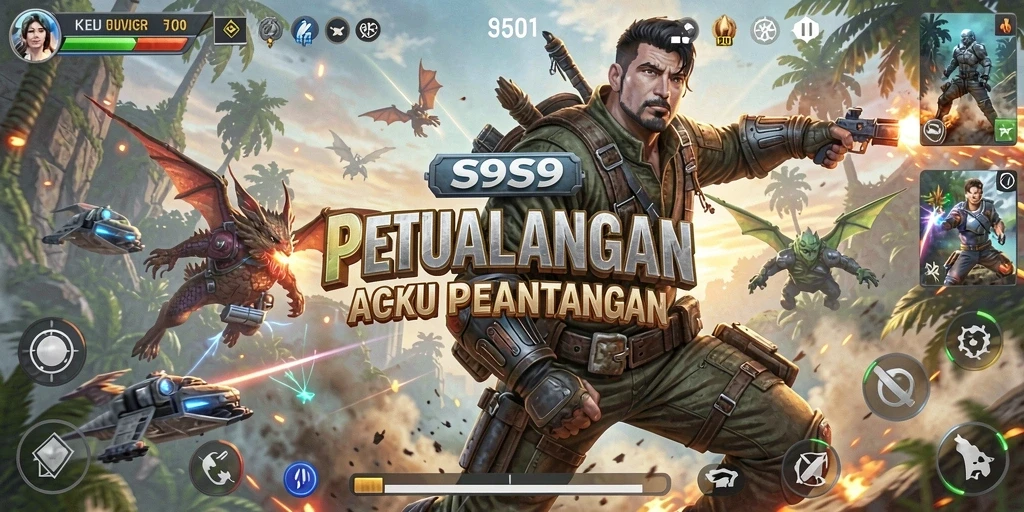 Tampilan gameplay seru dan menantang dari S9S9.