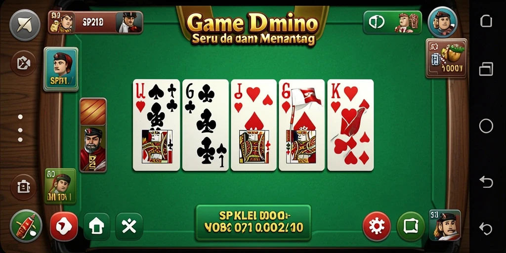 Screenshot gameplay seru dari game Domino SP212.