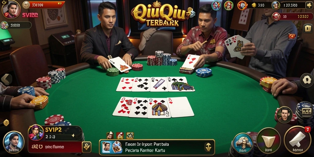 Screenshot gameplay SVIP2 menampilkan aksi seru QiuQiu.