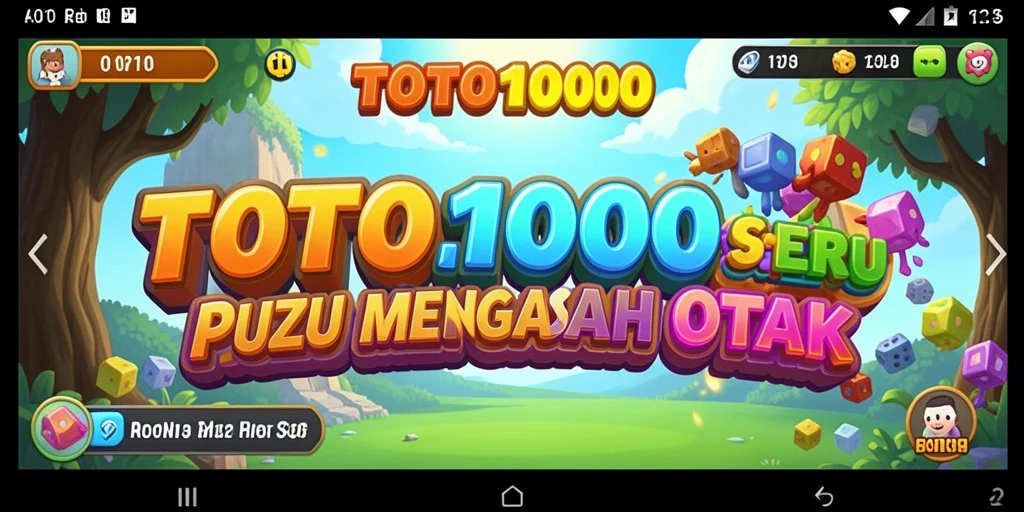 Tampilan gameplay seru dalam TOTO1000 yang menantang pemain.