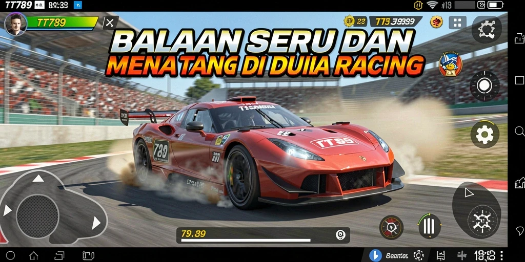 Tampilan gameplay Racing yang mendebarkan di TT789.