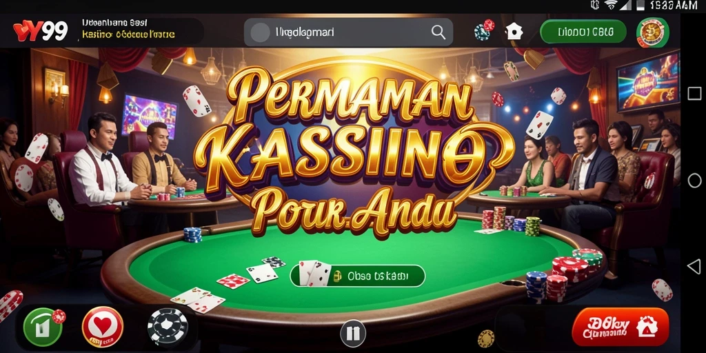 Tampilan screenshot Y89 menampilkan gameplay Kasino yang menarik.