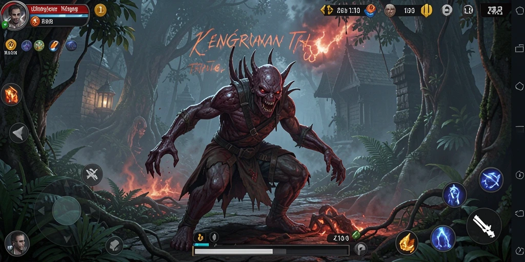 Gameplay Z18 yang menegangkan dengan suasana horor yang mencekam.