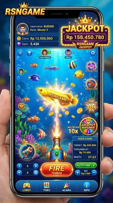 Tampilan utama pusat unduh rsngame yang menarik untuk pengguna.